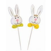 FELT BUNNY HEAD STICK ASST 12 PACK
