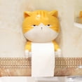 thumbnail image 1 of Cat Shape Toilet Paper Holder Dispenser Tissue Storage Stand Rack Decoration, 1 of 8