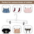 HOUSE DAY 50 Pack Super Heavy Duty NonSlip Clear Plastic Pant Hangers