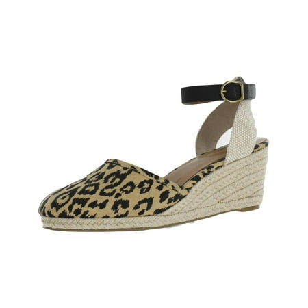 

Style & Co. Womens Mailena Faux Leather Metallic Wedge Sandals