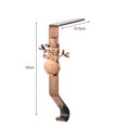 thumbnail image 4 of Soporte para medias navideñas para repisa de chimenea, soporte para medias navideñas de metal de bronce brillante para repisa de chimenea, decoraciones navideñas, 4 of 5