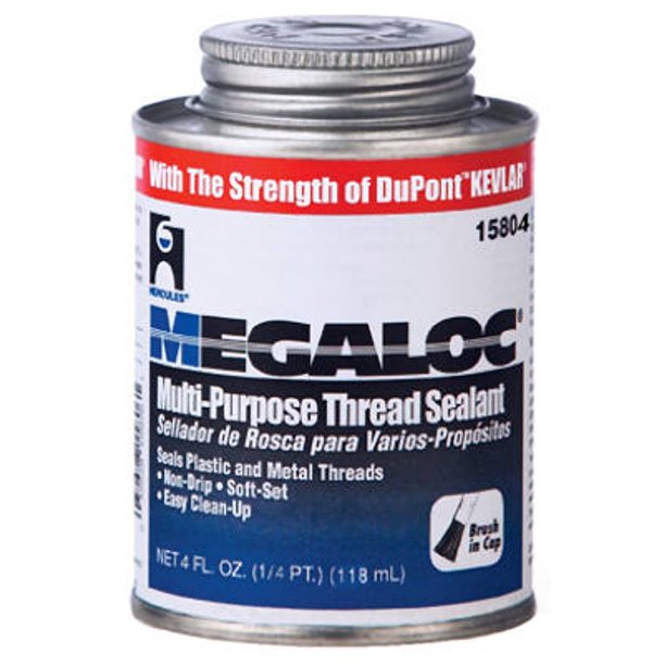 Hercules 15804 Megaloc MultiPurpose Thread Sealant with Kevlar, 4 Oz