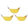 thumbnail image 1 of 3 juegos de nidos de hamaca para hámster, forma de plátano, colgante, casa cálida de invierno, suministros para animales pequeños, amarillo, 1 of 5