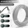 thumbnail image 4 of 41PCS Stainless Steel Wire Rope Kit Rust Resistant Cable Wire Set Versatile Enduring Cable Rope for Clothesline Plant Support String Light, 4 of 11