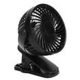 thumbnail image 2 of Mini ventilador USB W‑06, portátil, de escritorio, recargable, de bajo ruido, con clip, color negro, 2 of 14