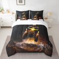 thumbnail image 2 of jejeloiu Motocross Truck 7 Pieces Bedding Comforter Set,Extreme Game Full Bedding Set For Boys Men Reversible, 2 of 8