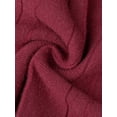 thumbnail image 7 of DARING DIVA Women's Pleated High Waist A Line Knit Midi Skirt Large Burgundy, 7 of 7