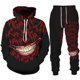 thumbnail image 3 of Otoño HAHAHA Big Mouth Sudadera con capucha estampada en 3D Traje para hombre Sudadera con capucha Pantalones deportivos Conjunto de chándal de dos piezas de moda informal Ropa para hombre, 3 of 4