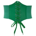 thumbnail image 5 of Elastic Fashion Belts for Women Dresses Costume Waist Belt Bandage Corset Belts Elastic Belts for Women Silver Buckle Wide Belts for Women Fashion Elastic Belt for Dresses Red Stretch Belts for Women, 5 of 7