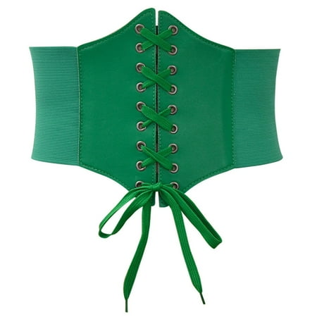 Pxiakgy Clearance Sale!! Belts for Women Trendy 2025 Corset Tops for Women Vintage Court Bustier Adjustable Corset Waist Belt Boned Overbust Corsets Green Xl