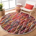 thumbnail image 2 of SAFAVIEH Nantucket Blanche Geometric Area Rug, Multi, 6' x 6' Round, 2 of 8
