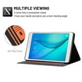 thumbnail image 4 of Dteck Folio Case for Samsung Galaxy Tab A 8.0 2015 SM-T350 T355, Slim Fit Book Cover Design Multi-Angle Stand PU Leather Case Cover, Orange, 4 of 5