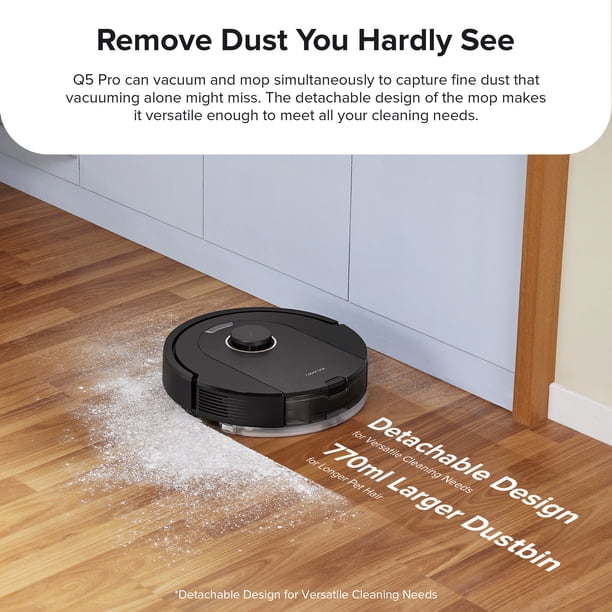 Roborock® Q5 Pro+ RoboVac with Auto-Empty Dock, Hardwood Mapping
