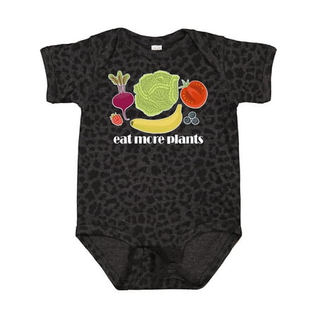 

Inktastic Vegan Eat More Plants Vegetarian Gift Baby Boy or Baby Girl Bodysuit