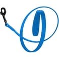 thumbnail image 7 of DogLine - Biothane Waterproof Dog Leash Strong Coated Nylon Webbing with Black Hardware Odor-Proof for Easy Care Clean High Performance for Small or Large Dogs(Blue: Width 1/2" | L: 72"(6ft)), 7 of 7