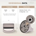 thumbnail image 5 of W11517331 for Whirlpool Electric Range Knobs,Replace W10850027 W11117415 W11458840 Oven Knob, Compatible with Whirlpool WEC310S0LS1, WEE515S0LZ1, WEC310S0LS2, WEE515S0LS1 Electric Range Knob (1pcs), 5 of 6