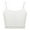 White, variant on YONGHS Kids Girls Dance Crop Tops Sports Camisole Bras Yoga Training Bra Gymnastics Tank Tops Vest Underwear Orange 10-12