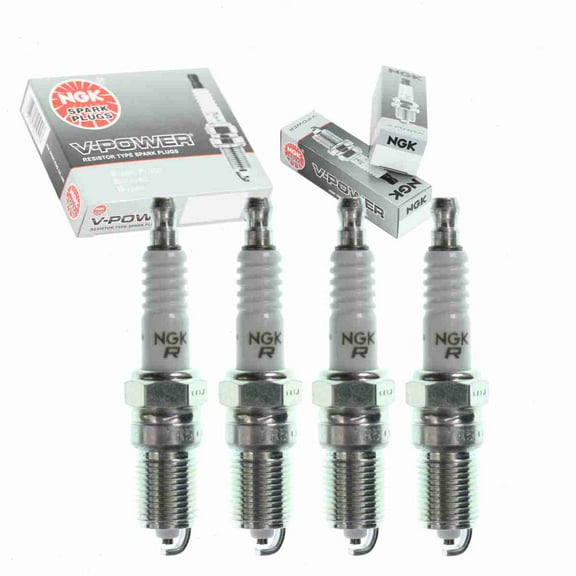 4 pc V-Power Spark Plugs compatible with Chevrolet S10 2.2L L4 1998-2003