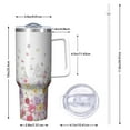 thumbnail image 2 of OBREWU Pioneer Flower Tumbler with Handle and Lid,40oz Pioneer Flower Double Wall Vacuum Insulated Tumbler,Pioneer Flower Cups Gift for Women and Men, 2 of 7