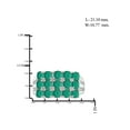 thumbnail image 4 of 2.85 Carat T.G.W. Emerald Gemstone Sterling Silver Band Ring, 4 of 4