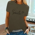 thumbnail image 1 of Mode Printemps T-Shirt Décontracté à Manches Courtes Imprimé Floral pour Femmes Blouse Haut à Manches Longues Chemises de Compression pour Femmes Col Roulé Perlé Chemises Grandes Tailles T-Shirts Amples, 1 of 3