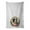 Bearded Collie 2089, variant on Japanese Spitz and Flowers Kitchen Towel Set of 2 White Dish Towels 19 in x 28 in