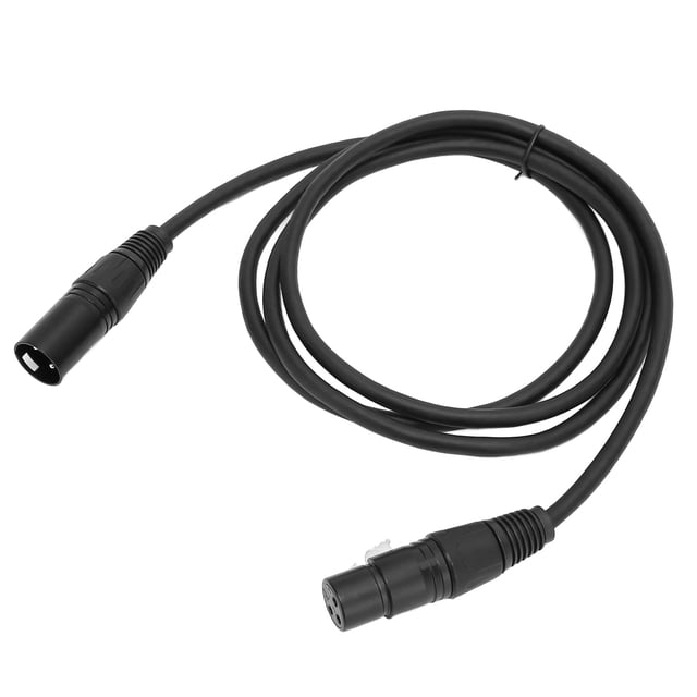 XLR Male To Female Cable, 4.9ft Durable XLR Male To Female Sound Cable PVC Cable 3 Pin For Club Stages