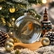thumbnail image 5 of Herunwer Winter Birds Christmas Glass Bauble Collection, Nature’s Birds Crystal Glass Ornament, Cute Hummingbird Christmas Tree Ornaments, 5 of 6