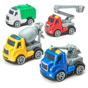 Kid Connection Utility Trucks Play Set, 4 Pieces