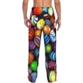 thumbnail image 3 of Balery Easter Eggs2 print Men's Pajama Pants,Ultra Lightweight Pjs,Lounge Pant-Medium, 3 of 9