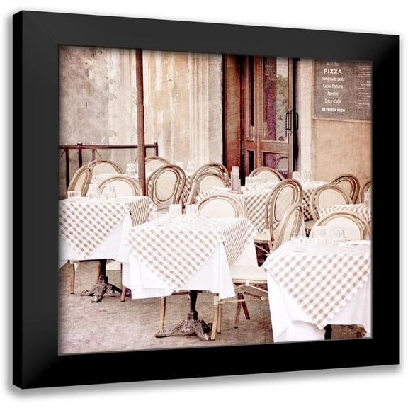 Allen, Kimberly 12x12 Black Modern Framed Museum Art Print Titled - Paris Bistro 1