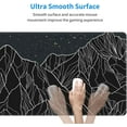 thumbnail image 5 of XL Large Gaming Mouse Pad, Abstract Mountain and Moon Full Desk Mousepad with Stitched, Waterproof Non-Slip Base Keyboard Pad, PC Laptop Computer Mat Gifts for Men Office, (Black, 31.5 * 11.8 in), 5 of 6