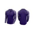 thumbnail image 2 of SUNSIOM T-shirts Décontractés pour Hommes Printemps Automne Manches Longues Col Rond Contraste Couleur Boutonné, 2 of 7