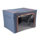 thumbnail image 5 of Contenedor De Almacenamiento De Ropa, Contenedor De Almacenamiento De Mantas De Tela Plegable Con Ventana Transparente, 2 Aberturas, Azul Marino Para Organización De Guardarropa, 5 of 7
