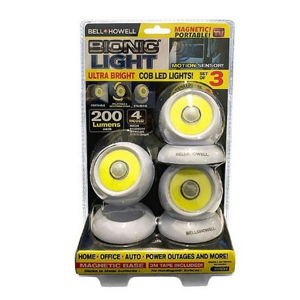 Bell + Howell Bionic Ball 3Pack LED Light Motion Sensors in White