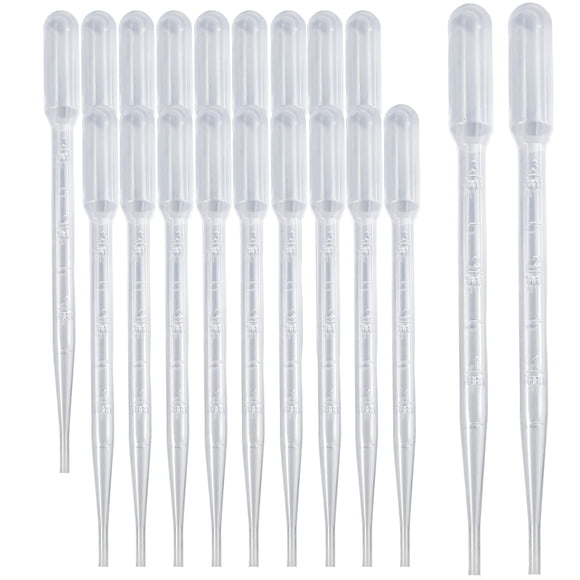 Pipetas cuentagotas Zkupanx, 20 unidades, 3 ml, plástico desechable