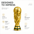thumbnail image 2 of 2026 Soccer Tournament Gold 5" Championship Style Trophy, Desk Display Decoration and Sports Bar Display Essentials, Stadium Collectibles, Tailgate Souvenirs, Fan Merch and Event Giveaways, 2 of 6