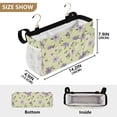 thumbnail image 3 of Ryvnso Bedside Caddy Flowers Purple Bedside Storage Bag Hanging Organizer, 3 of 8