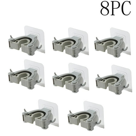 

Dprfmg Wall Mounted Mop Organizer Holder Brush Hanger Storage Rack Kitchen Hook