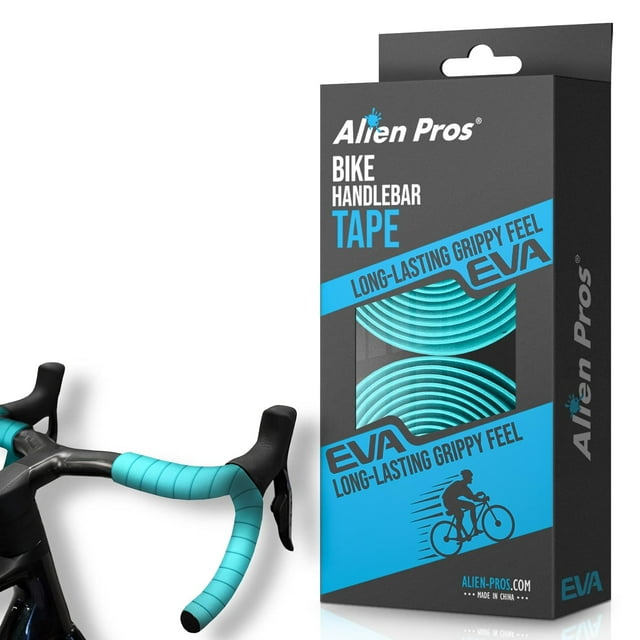 HAHDAXIA Bike Handlebar Tape EVA (Set of 2) Bianchi Green - Enhance Your Bike Grip with These Bicycle Handle bar Tape - Wrap Your Bike for an Awesome Comfortable Ride (Set of 2, Green)