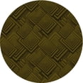 thumbnail image 1 of Ahgly Company Indoor Round Patterned Dark Bronze Brown Area Rugs, 8' Round, 1 of 6