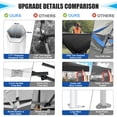 thumbnail image 3 of SANOPY 10x10 Heavy Duty Pop Up Canopy Tent with 4 Sidewalls, Commercial Instant Waterproof Canopy Tent, UV 50+ with Silver Coated, Upgraded Thickened Hexagonal Legs, Black, 3 of 8