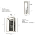 thumbnail image 6 of Hunter - Squire Manor 1-light Distressed White, Small Sconce Light, Dimmable, Modern Style, for Bedrooms, Dining, Living Rooms - 19999, 6 of 7