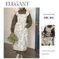 thumbnail image 4 of lanema Elegant French Pattern Apron Featuring Elegant Flower Pattern Waterproof Aprons for Kitchen and Cooking Enthusiasts, 4 of 16
