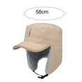 thumbnail image 5 of Men's Fleece Warm Winter Hats with Visor Windproof Earflap Skull Cap, 5 of 8