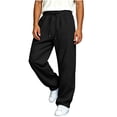 thumbnail image 2 of Inleife Mens Pants Sweatpants Stretch Men's Casual Sport Pocket Solid Color Elastic Waist Jogger Pants, 2 of 6