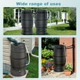thumbnail image 2 of Heavy-Duty 50 Gallon Rain Barrel Stand - Black Plastic Base with Drainage Holes for Outdoor Garden & Lawn Water Collection Systems, 2 of 3