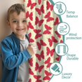 thumbnail image 3 of Blackout Kids Curtains,Red Butterfly Red Silhouette Pattern Childrens Insulated Curtains Set Of 2,Bedroom Essentials,Toddler Room Decor 42"x54", 3 of 5