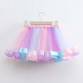 thumbnail image 6 of WOYY Little Girls Rainbow Party Tutu Skirt High Waisted Dance Ballet Skirt, Sizes 6-8, 6 of 6