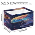 thumbnail image 4 of Dreamy Color Jellyfish Cartoon Square Storage Bins with Handles Collapsible Containing Box 1 Pack, 4 of 9
